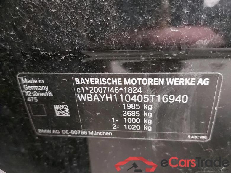 BMW - BMW X2 sDrive18i 136PK Advantage Pack Business & Comfort & Apple CarPlay Prep  * PETROL * #6