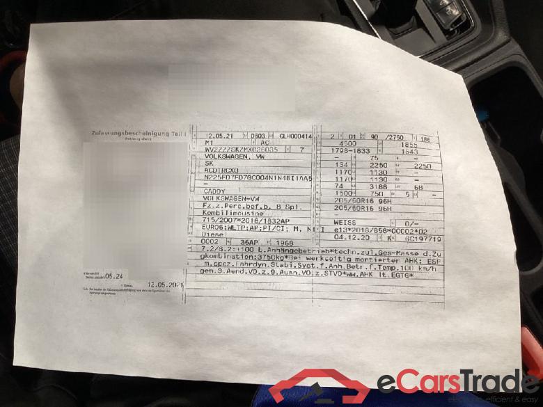 Volkswagen Caddy ´20 VW Caddy 5 2.0 TDI BMT (5-Si.) DSG Caddy 5d 90kW #2
