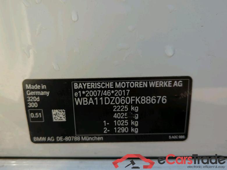 BMW 3-Serie Touring ´18 Baureihe 3 Touring 320 d Sport Line 2.0 140KW AT8 E6d #4