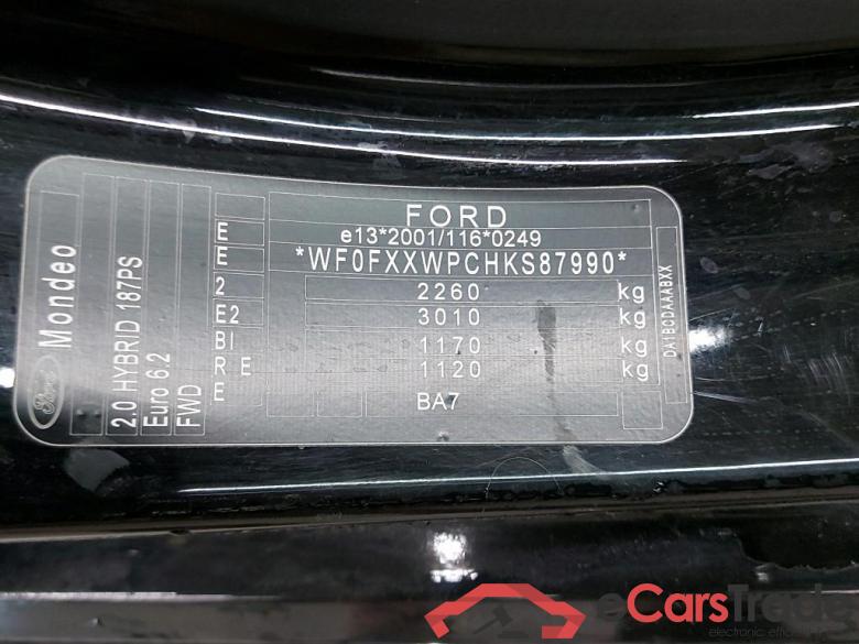 FORD - FOR MONDEO CLIPPER 2.0 HEV 187PK AT Titanium Pack Signature & Seat Pack & Foldable Trailer Hook  * HYBRID * #6