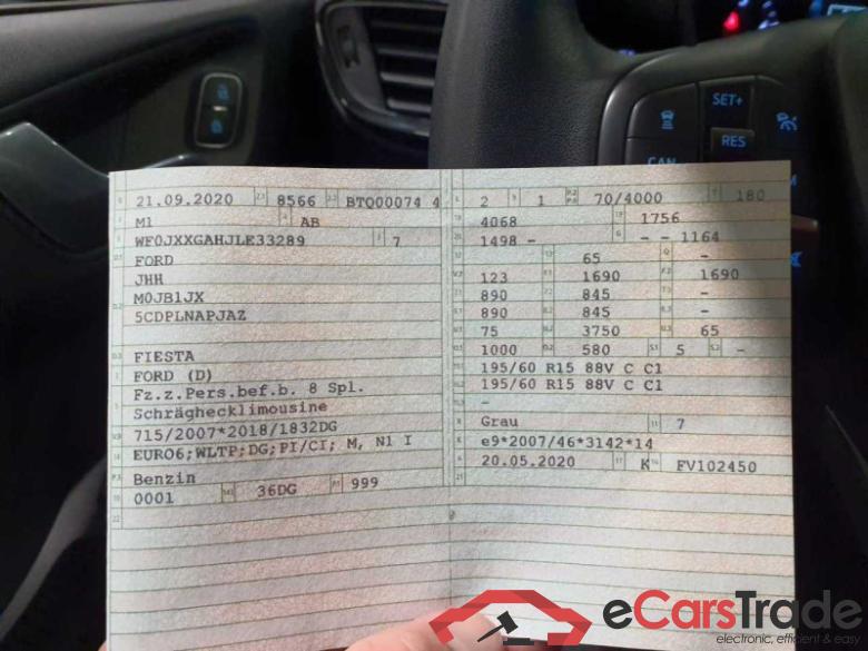 Ford Fiesta (CE1)(2017->) DE - LimS5 1.0 EcoBoost EU6d-T, Titanium X S/S (EURO 6d-TEMP), 2019 - 2020 #6