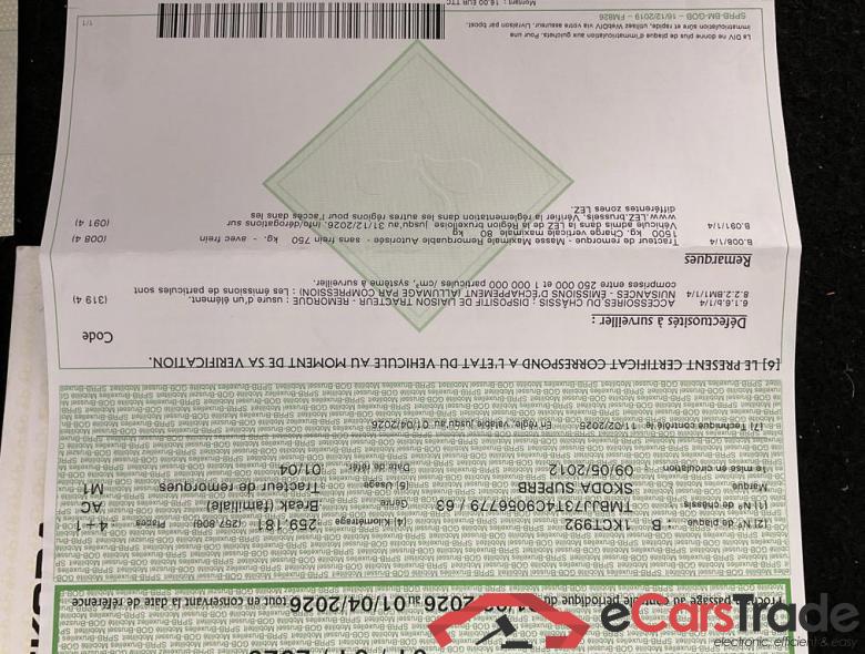 SKODA Superb Combi COM AMBITION 1,6 CR TDI 77KW 5V #6