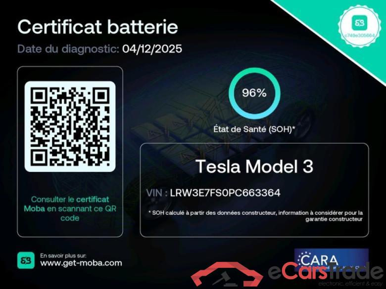 TESLA Model 3 / 2018 / 4P / Berline Propulsion #2