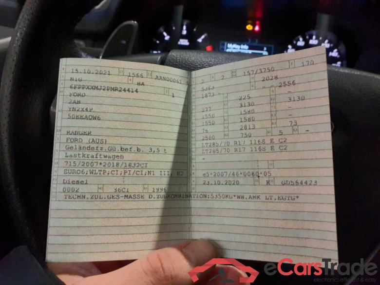 Ford Ranger (TKE)(2011->) DE - PickupDK4 2.0 TDCi Panther EU6d-T, Raptor 4x4 Doppelkabine (EURO 6d-TEMP), #3