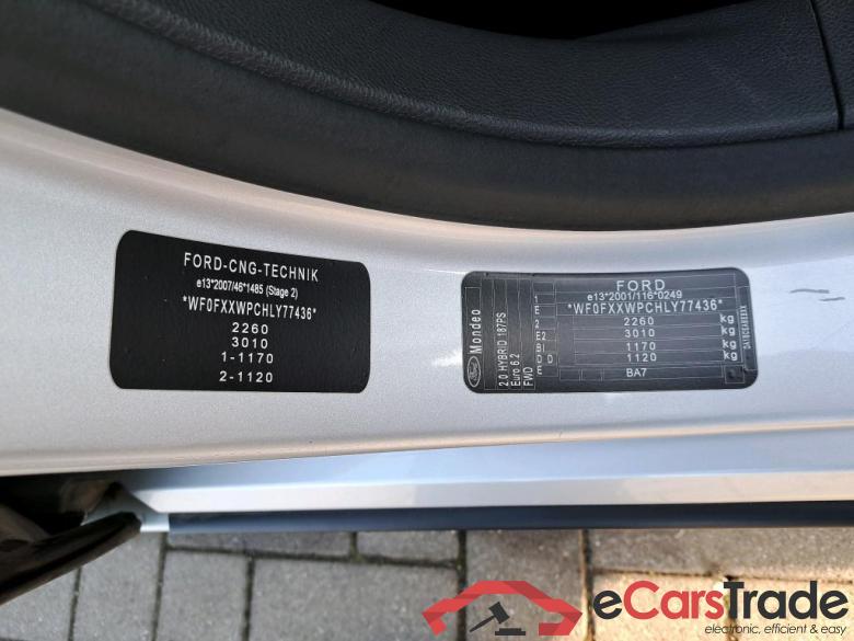 FORD - FOR MONDEO CLIPPER 2.0 HEV 187PK AT Titanium Pack Signature & Seat & Foldable Trailer Hook  * HYBRID * #6