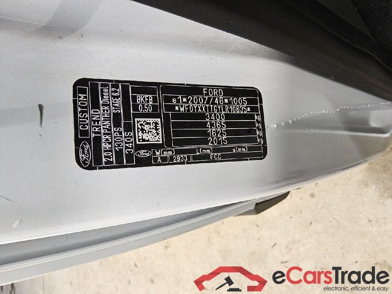 Transit Custom Kasten 340 L1 Trend 2.0 TDCi 96KW AT6 E6dT #5