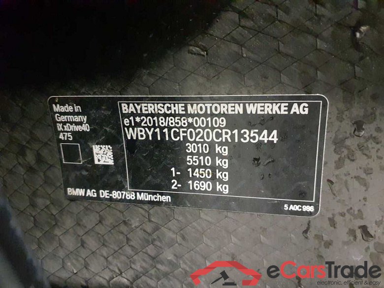 BMW iX (I20)(07.2021->) DE - SUV5 xDrive40, xDrive40, 2021 - 2025 #6