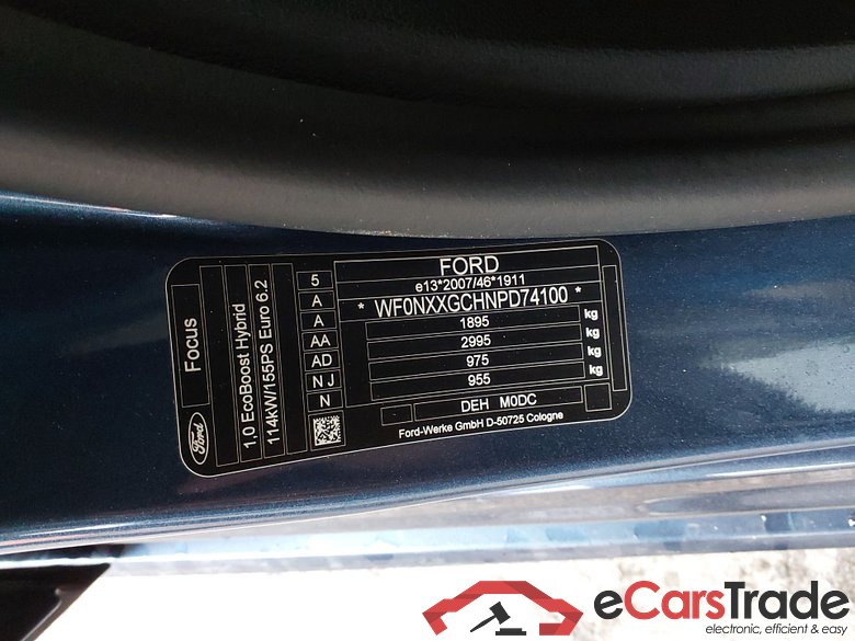 FORD Focus 1.0 Ecoboost MHEV 114KW (155CV) S6.2 ST Line #5