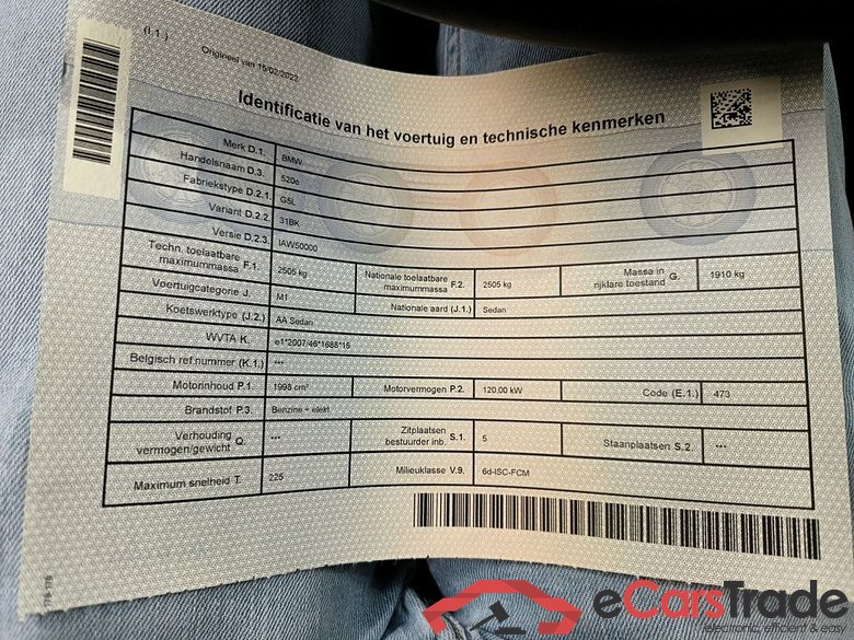 BMW 5 Reeks Berline 520e 150kW 4d #3