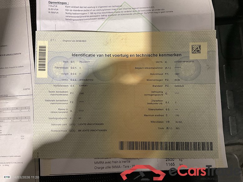 PEUGEOT EXPERT FOURGON MWB DSL - 2016 2.0 BlueHDi L2 Standard Premium S&S #6