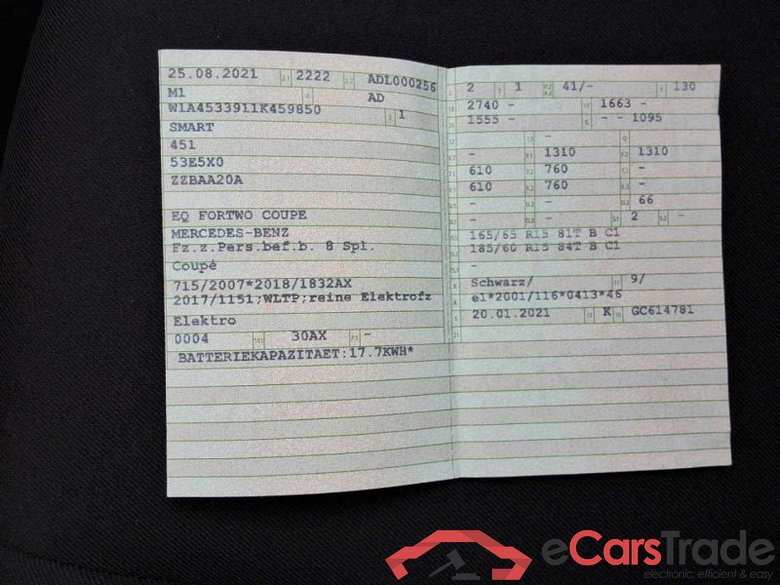 Smart fortwo coupe (11.2014->) DE - LimS3 electric drive / EQ, EQ, (Facelift) 2019 - 2023 #2
