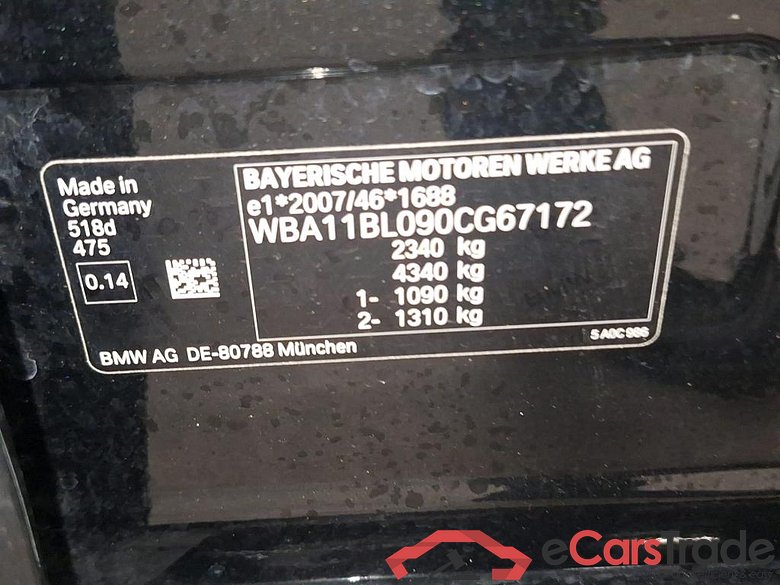 BMW - BMW 5 BERLINE 518dA 136PK Business Edition With Dakota Heated Seats #6