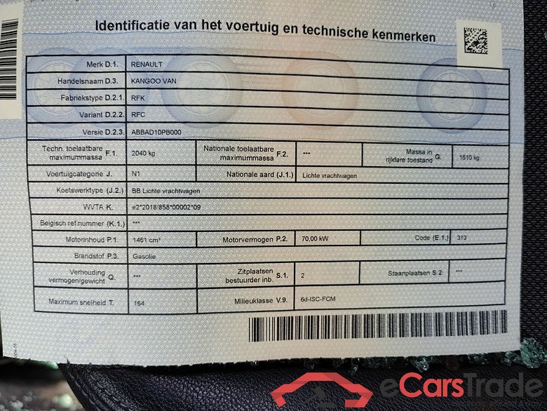 Renault Kangoo Blue dCi 95 Confort EDC 4d !! Damaged car !!! #4