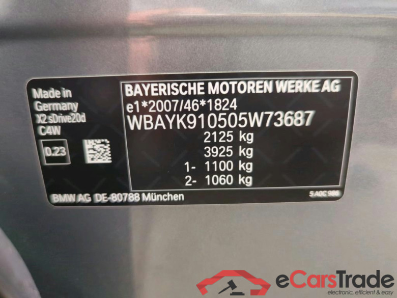 Baureihe X2 sDrive 20 d Advantage 2.0 140KW AT8 E6d #4