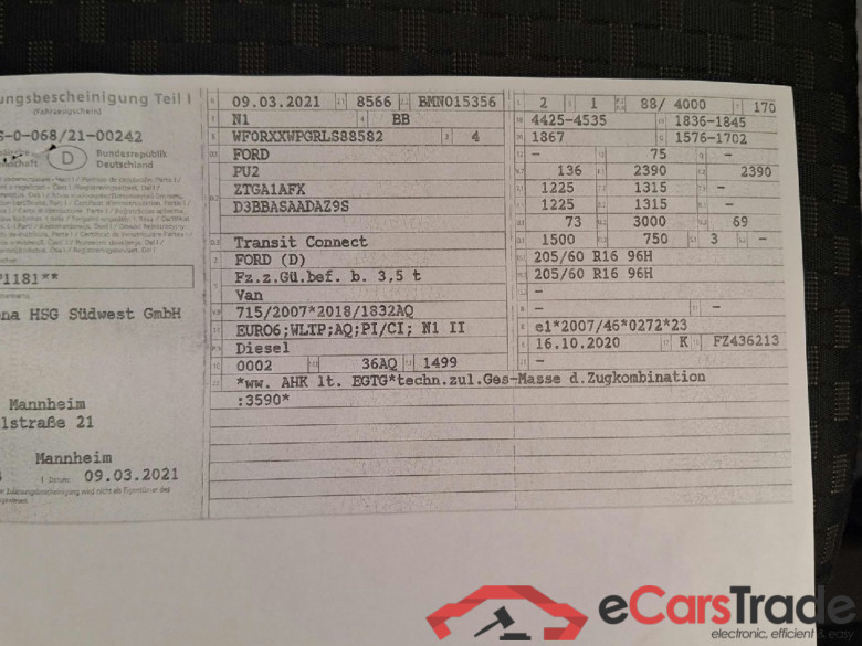 Transit Connect Kasten Trend 1.5 EcoBlue 88KW MT6 E6dT #4