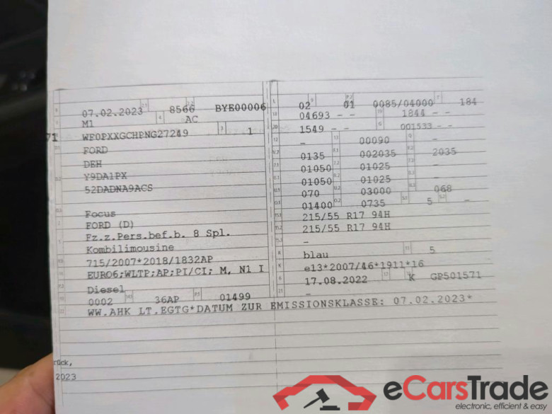 Focus Turnier Active X 1.5 EcoBlue 85KW AT8 E6d #6