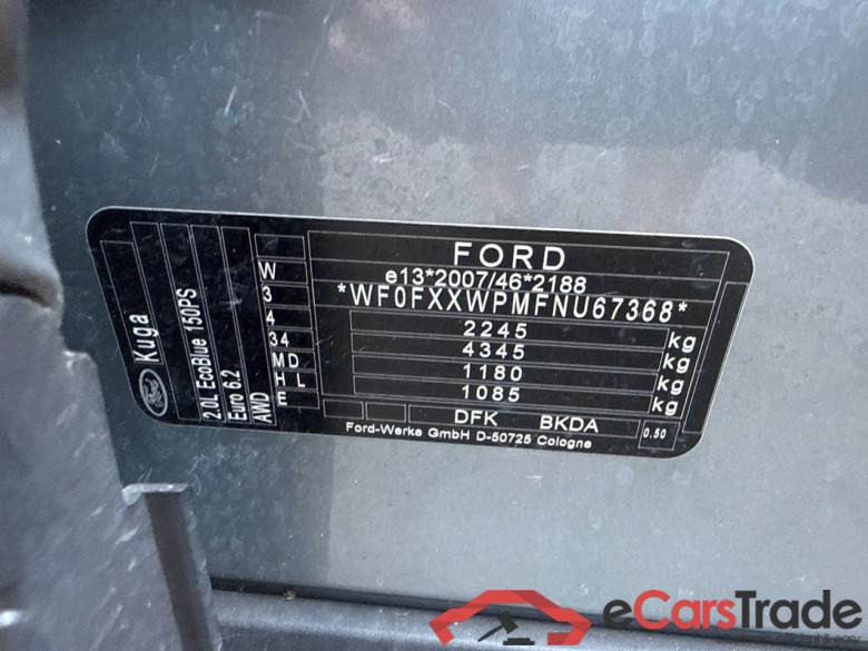 Kuga Titanium 2.0 EcoBlue 110KW AT8 E6d #5