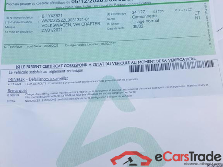 VOLKSWAGEN Crafter 35 (50) Lwb Crafter 50 Chassis L4 SC 4490 mm 2.0 TDI EU6 SCR RWD BMT 177pk (130KW) ASG-8 #5