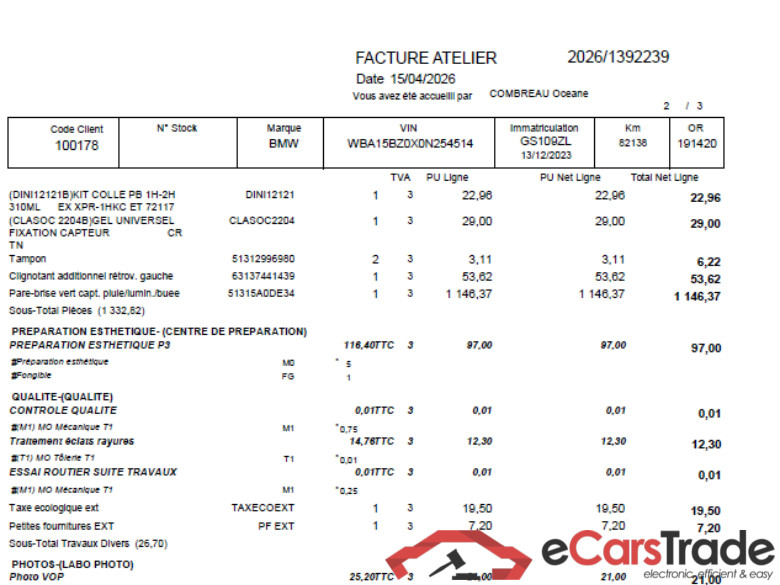 BMW X3 / 2021 / 5P / SUV xDrive20d 190ch xLine BVA8 / PRÊT A VENDRE #3